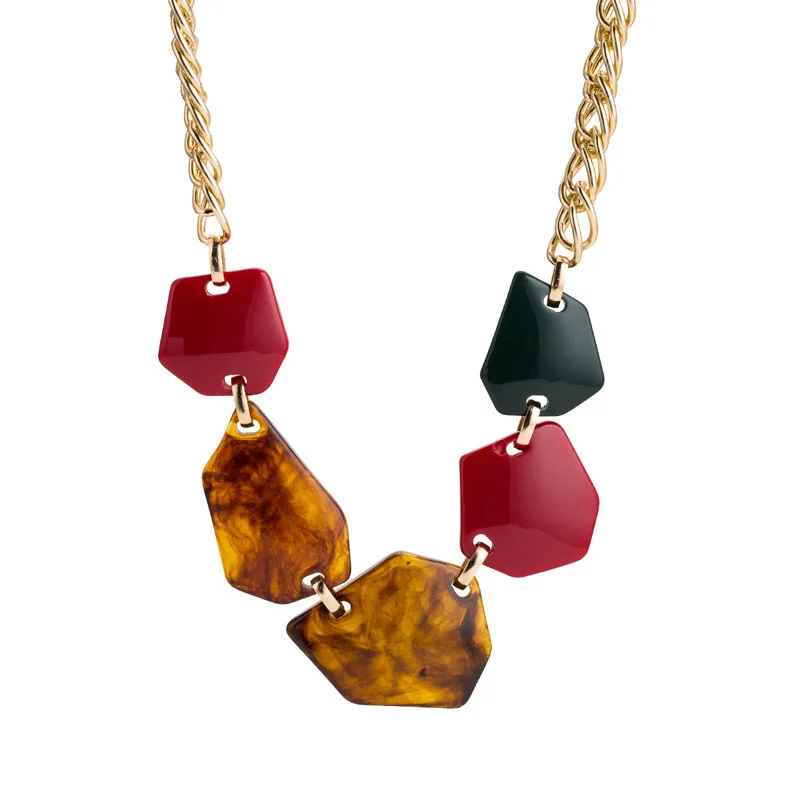 Ожерелье женское акриловое в стиле панк | Украшения и аксессуары