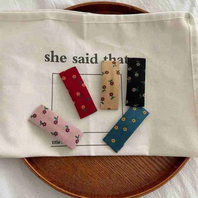 

Korean Corduroy Flower Print Large Intestine Elastic Rope Hair Clips Women Bands Girls Hairpins Hair Hair Accessories Hair V5M9