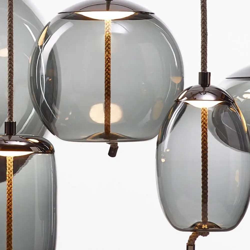 Glass Pendant Hanging Lamp Restaurant Art Light Fixture for Cafe Bar Bedroom Living Room Clothing Store Shop Hotel | Лампы и освещение
