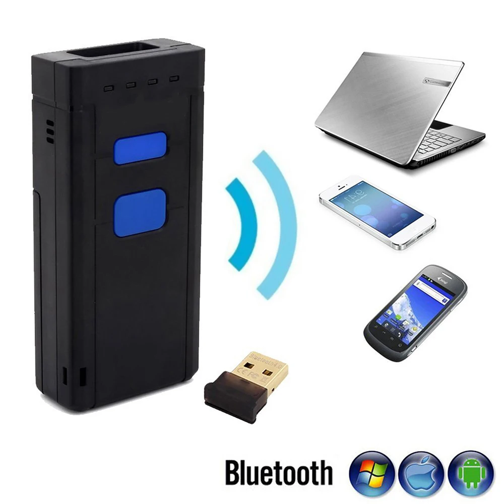 1D Bluetooth сканер штрих кодов USB CCD беспроводной считыватель беспроводное расстояние