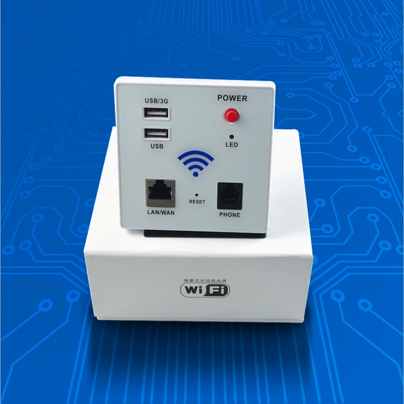 Тип 86 настенный встроенный умный беспроводной wifi маршрутизатор панель отель wifi покрытие 3g маршрутизатор с 2USB