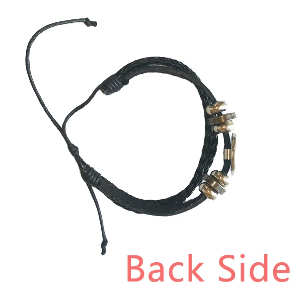 Кунг-фу боевое искусство Китайский шаолиньский браслет из плетеной кожи |