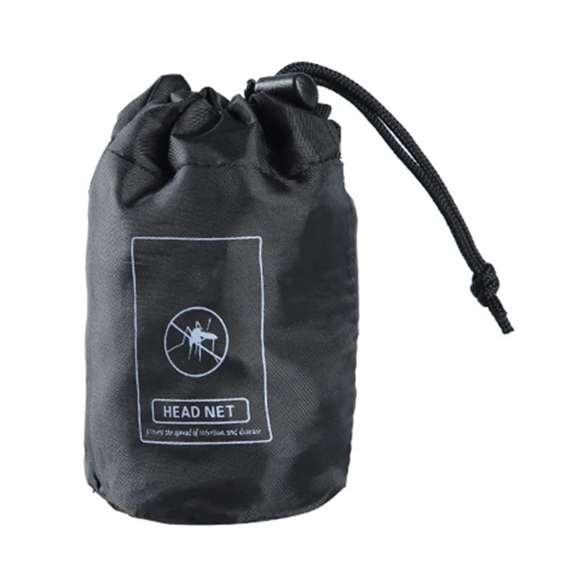 

Outdoor Survival Anti-mosquito Bug Bee Insect Mesh Hat Head Face Protect Net Cover Wild Fishing Mesh Head Cover G99D