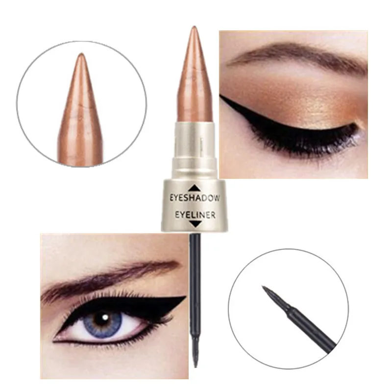 Двухсторонняя Водостойкая Подводка для глаз 2 в 1 с перламутровыми проблесками