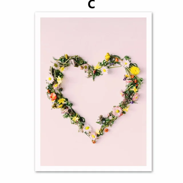 

Modern Style Love Corolla White Daisy Frameles Poster Home Residential Bedroom Decoration Living Room Canvas Painting Hd Print