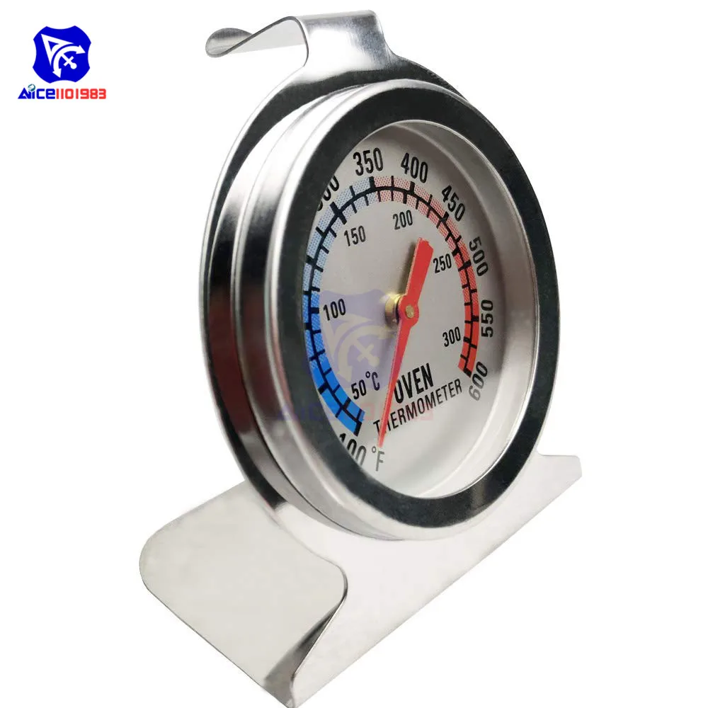 2-дюймовый термометр для духовки и гриля из нержавеющей стали 100 -600 °F / 50 -300 ℃ |