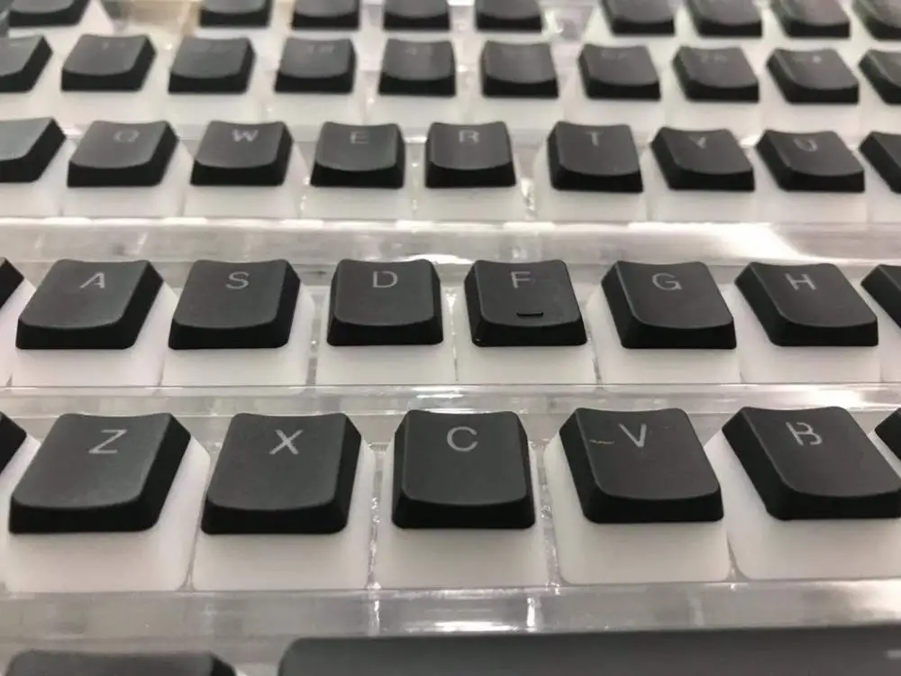Черный Цветная(RGB) 104 PBT двойной выстрел пудинг 2 слоя прозрачный с подсветкой колпачки для Механическая игровая клавиатура MX Настенные переключатели - Цвет: Черный