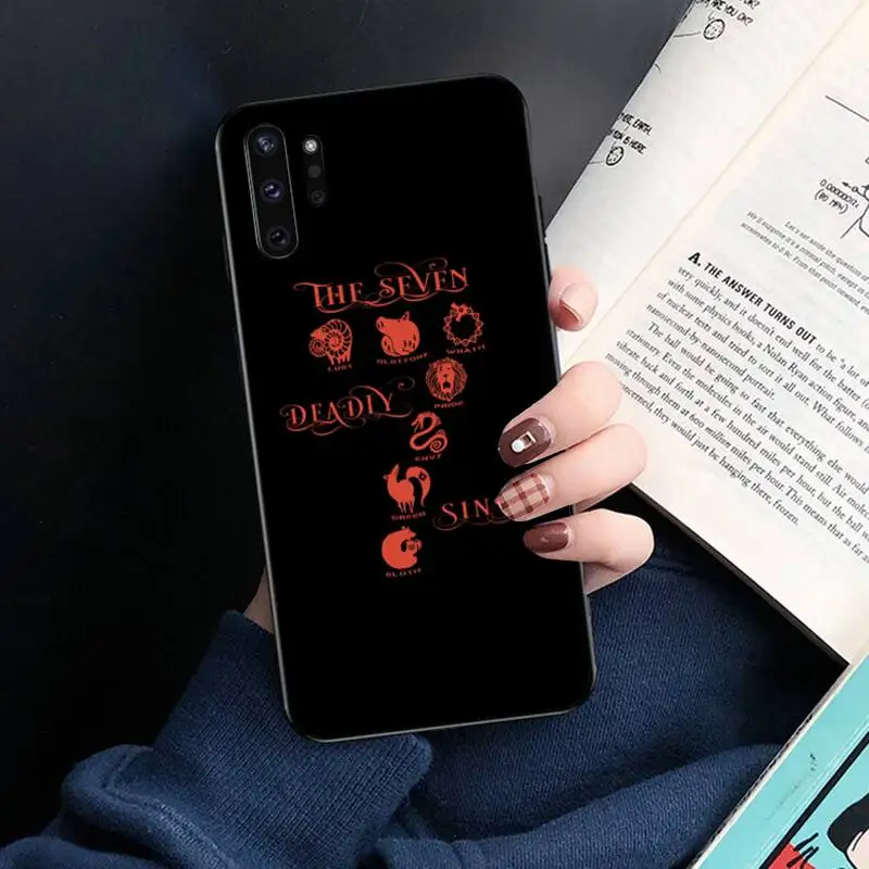 Роскошный дизайнерский чехол для телефона Nanatsu no Taizai Seven Deadly Sin Samsung Note 7 8 9 10 pro Galaxy J7