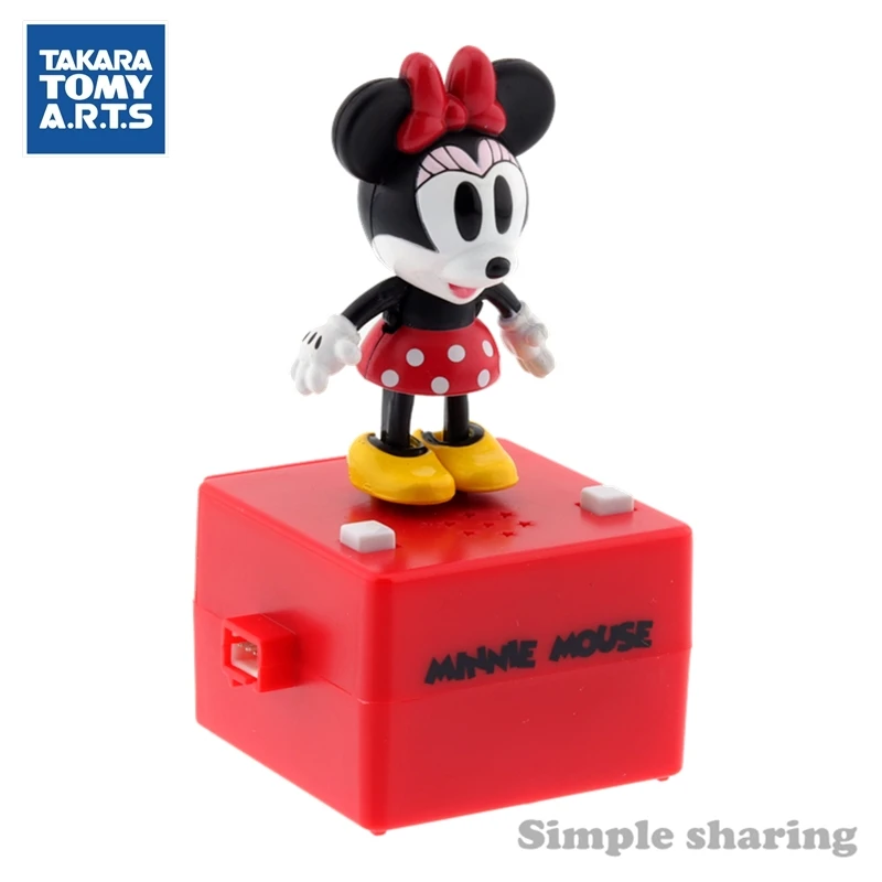 TAKARA TOMY arts popn шаг pixar Дисней фигурка Детские игрушки Аниме Дети Кукла Минни мышь