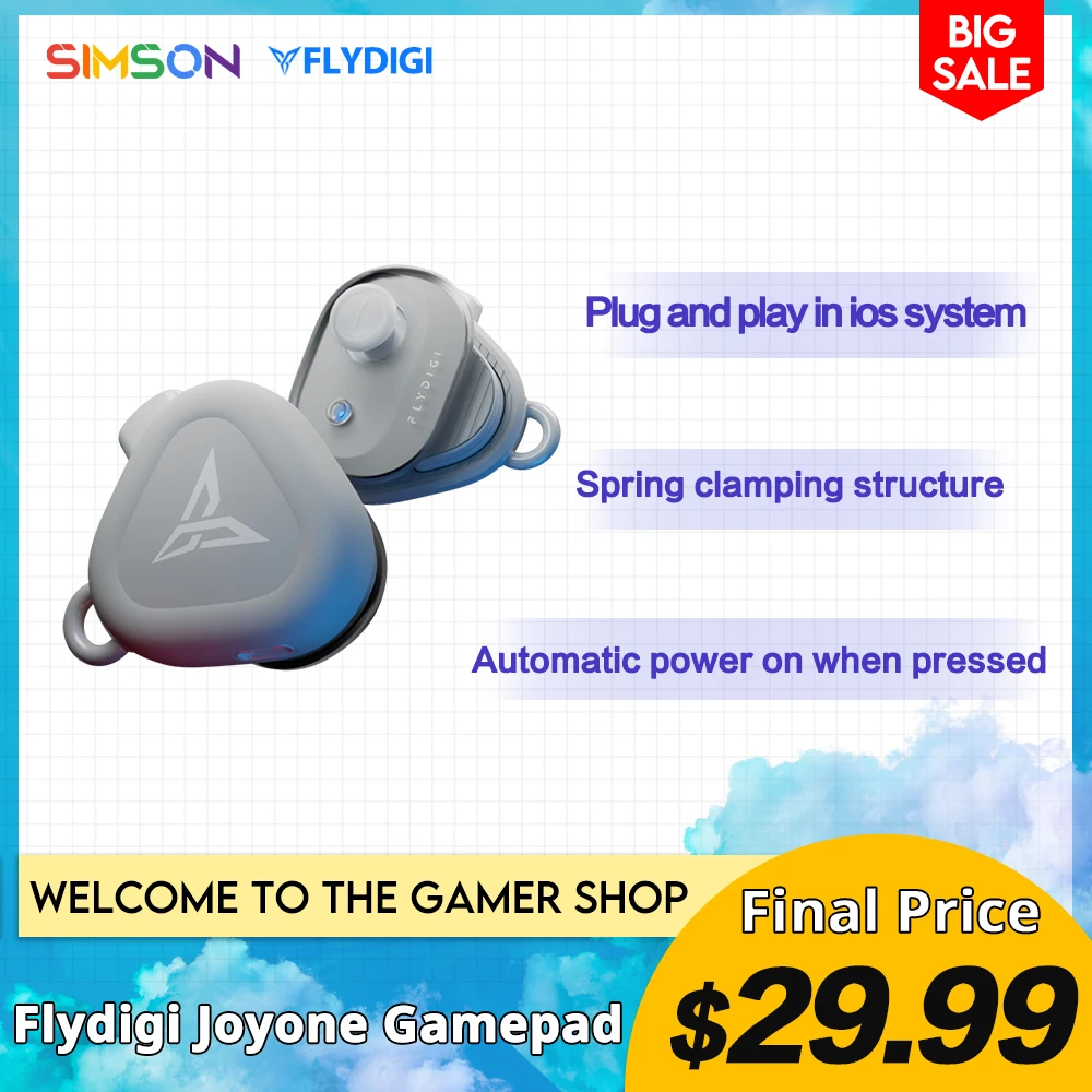 

Мобильный игровой контроллер Flydigi Joyone, беспроводной Bluetooth геймпад, Поддержка Android и Ios, подходит для Moba и Fps