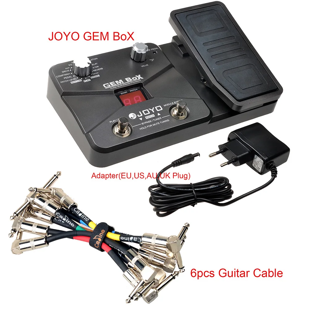 JOYO GEM BOX Pedal гитарный многоэффектный процессор Powere 9 В DC адаптер назначение Expression 25