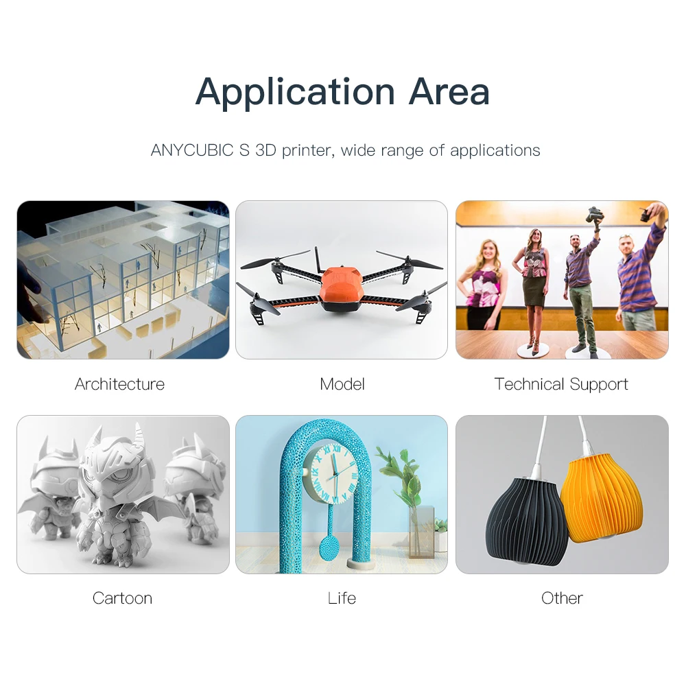 Anycubic 3d принтер Mega S DIY Набор TFT сенсорный экран высокая точность печати PLA 3D печать 1