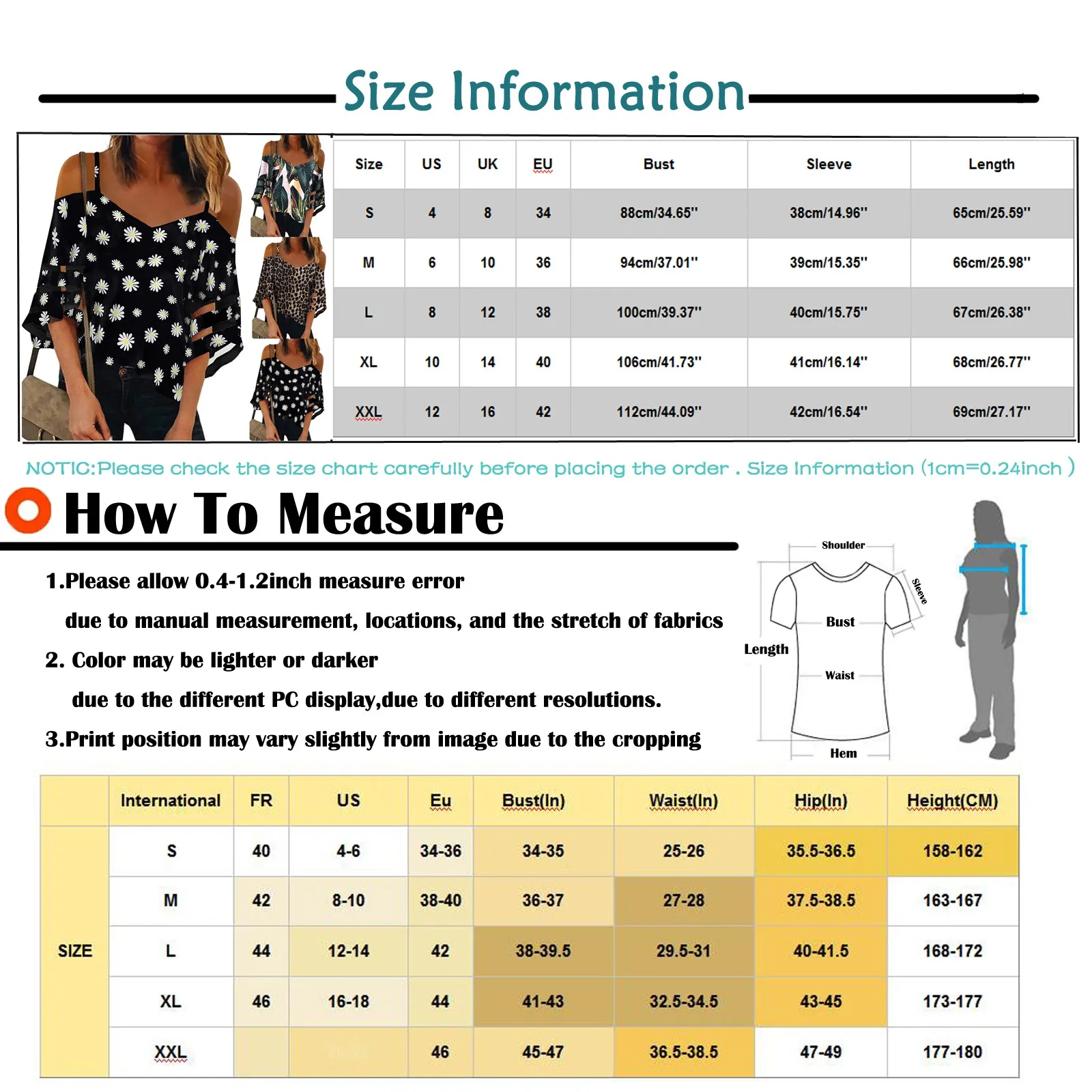 

Woman Blouse Fashion Women Casual Soft V-neck Floral Printedmesh Panel Bell Sleeve Dew Shoulder Casual Tops Femme #T2G