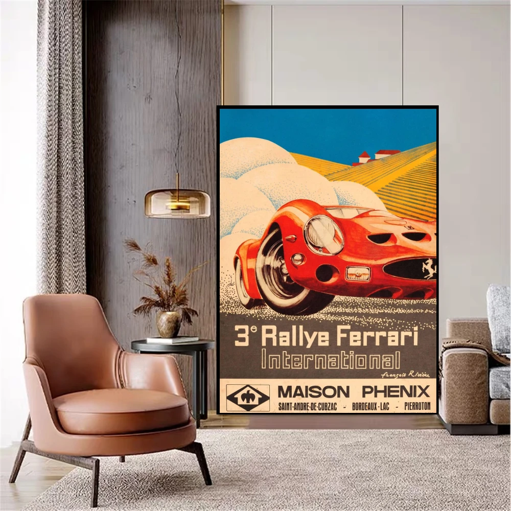 Monaco Grand Prix 1930 car beauty shop poster home living bedroom decoration wall art canvas picture frames | Дом и сад