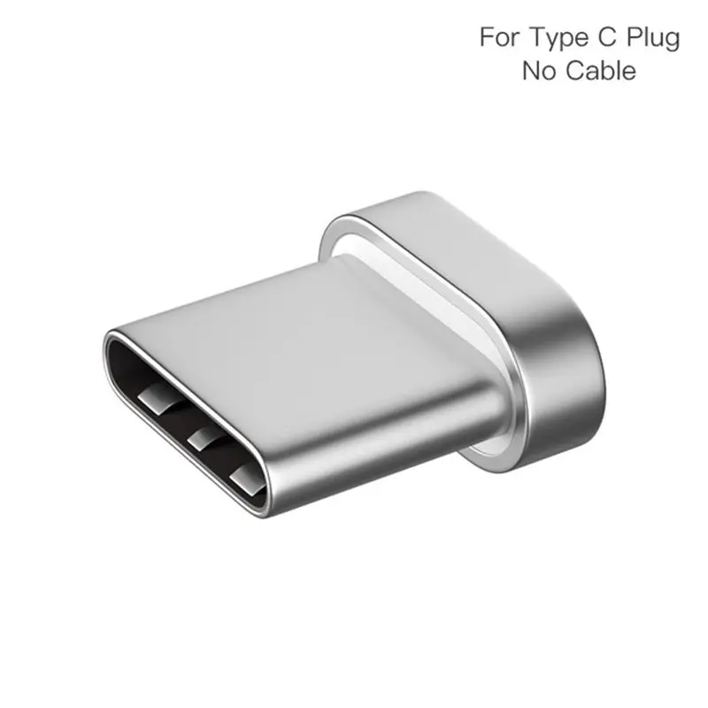 Only For Type C Plug Светодиодный магнитный кабель Micro usb type C супер быстрая зарядка телефона Microusb type-C магнитное зарядное устройство usb c для iphone huawei xiaomi - Цвет: Only For Type C Plug