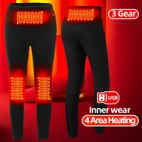 intelligent temperature control electric heating pants men usb charging heated pants women winter warm trousers heated leggings