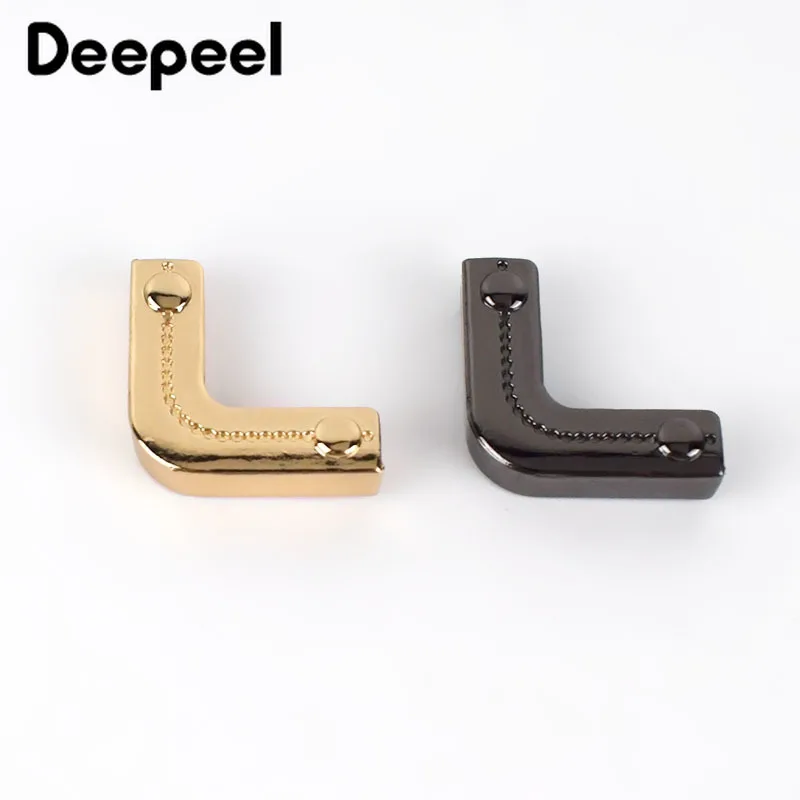 

10/20/40pcs Metal Bag Corner Handbags Strap Cover Clasp Protector Corners Decor End Clips DIY Edge Banding Hardware Accessories