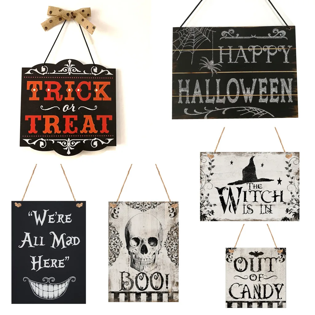 

Home Sweet Haunted Home Hanging Signs, Wall Art, Decorative Wood Sign, Halloween Decor