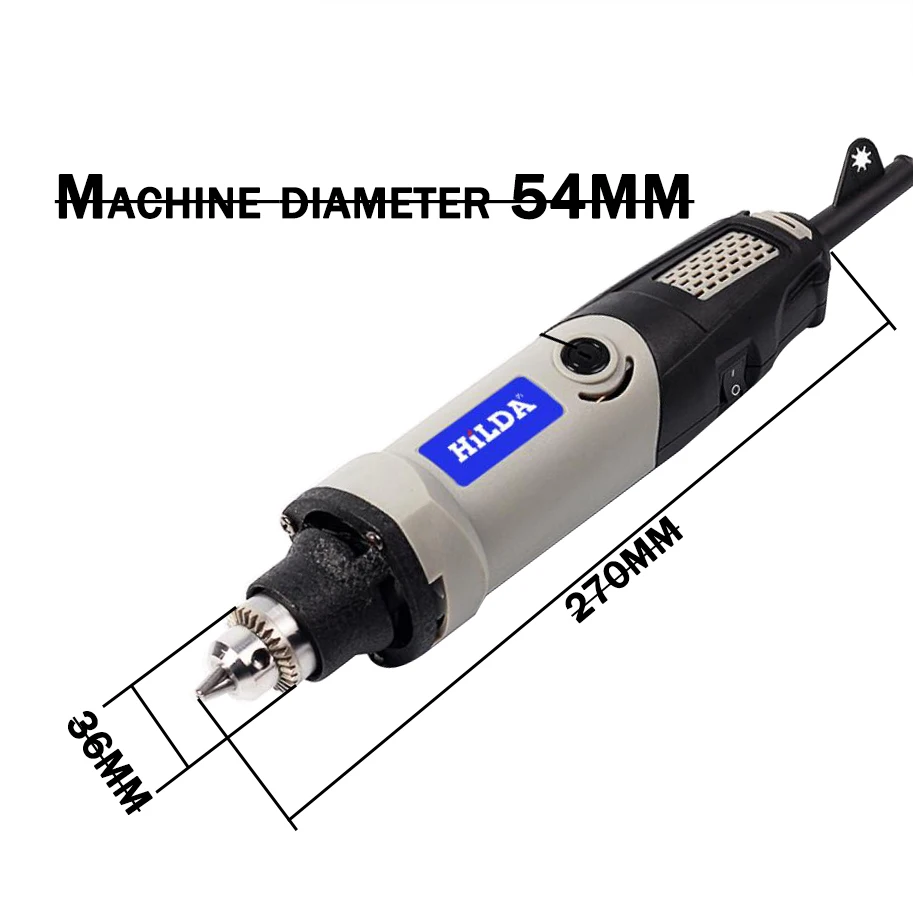 HLD 400W высокомощная электрическая шлифовальная машина шестискоростная