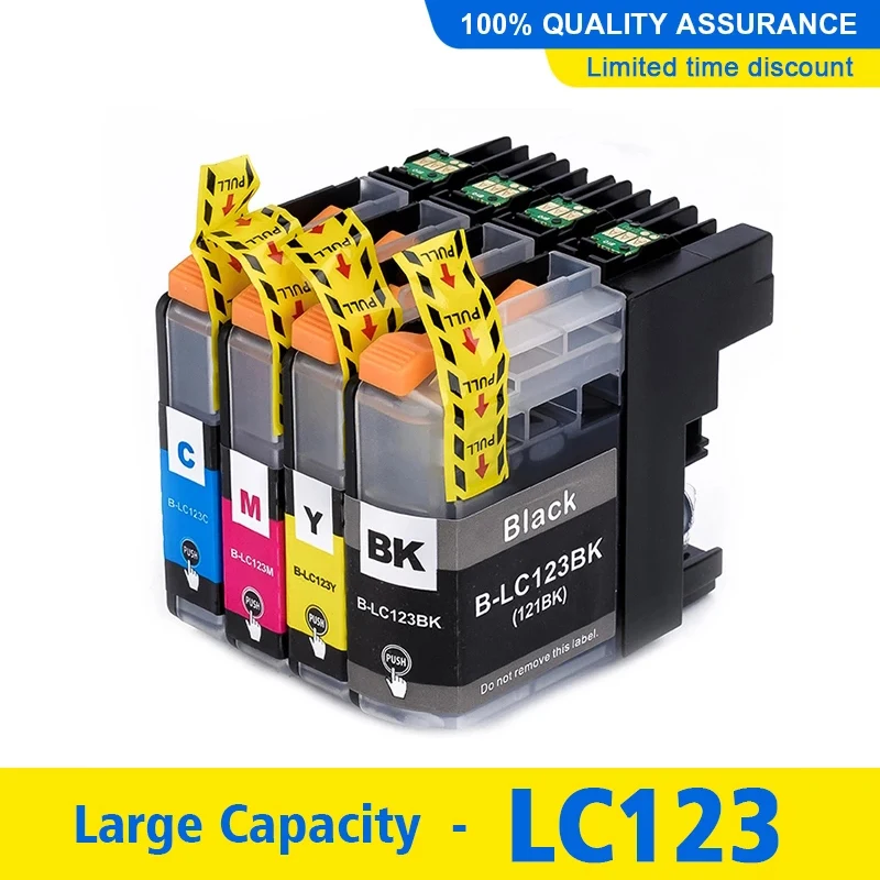 

LC123 LC121 Compatible Ink Cartridge For Brother DCP-J552DW J752DW J132W J152W J172W MFC-J470DW J650DW J870DW Printer
