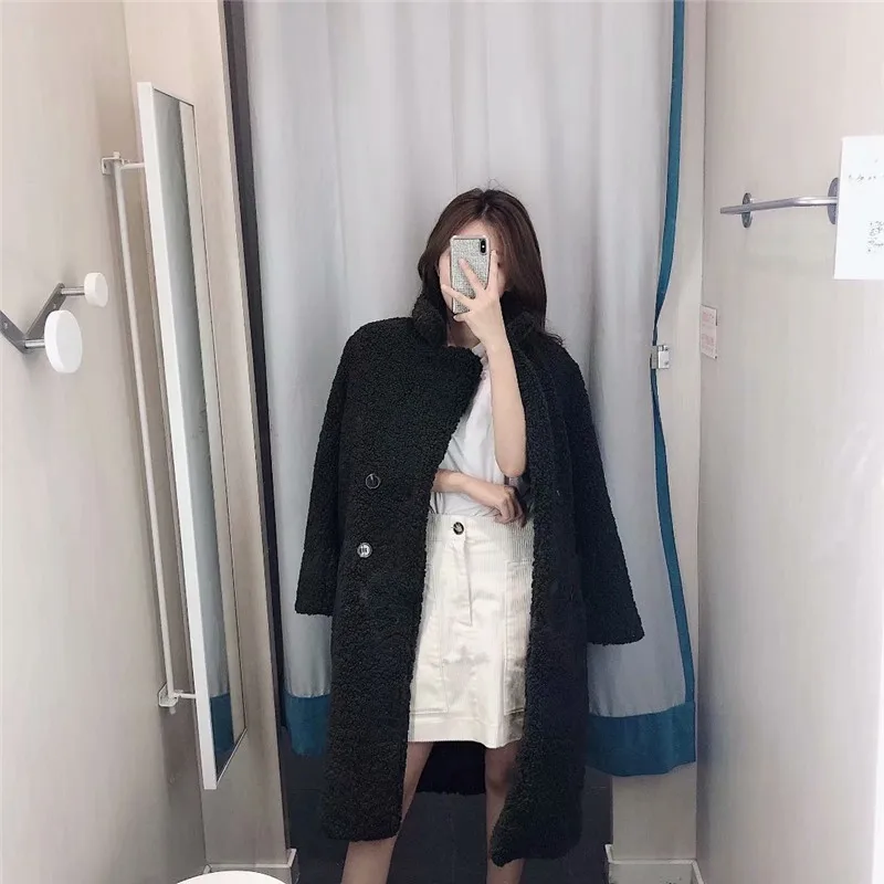 

TMODA1491 Za 2021 Autumn Winter Women Teddy Coat Stylish Female Thick Warm Cashmere Jacket Casual Lady Streetwear Outwear