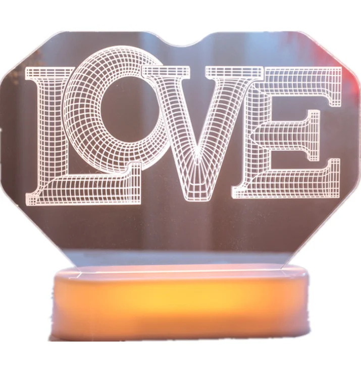

Romantic Marquee Light Battery Power Table Lamps For Valentine Birthday Gift Wedding Party Home Decor