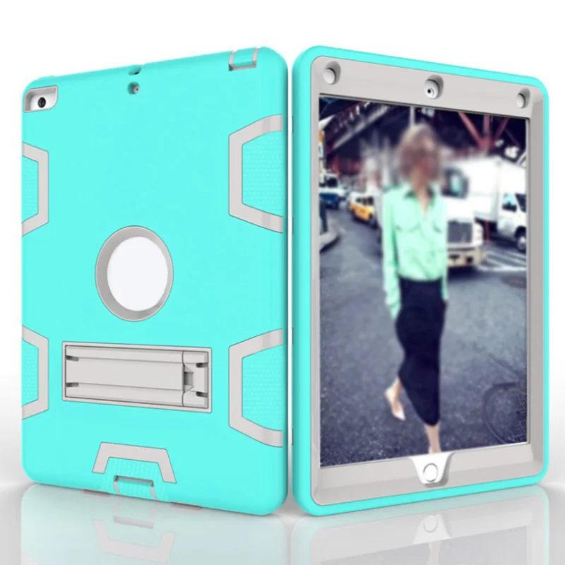 Новый противоударный резиновый чехол с жесткой подставкой для Ipad Air 2/ pro 9 7