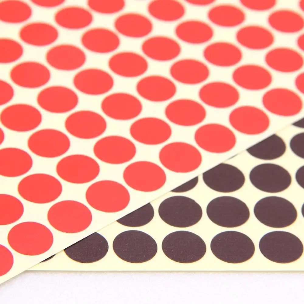 14 листов разные цвета съемные ярлык для маркировки круглые наклейки в горошек