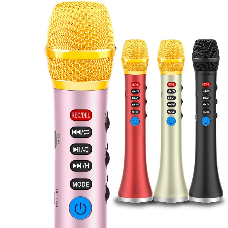 EONKO L-898 20W беспроводной Bluetooth караоке микрофон динамик с TF TWS записывающее