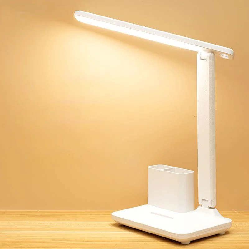 

Usb Charging Desk Lamp Led Eye Protection Dimmable Reading Light Student Study Night Light Touch Switch Folding Table Lamp