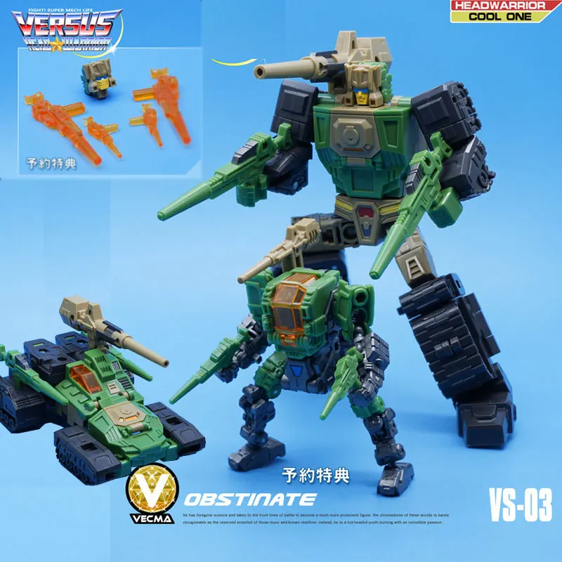 MFT трансформер Hardhead VS 03 VS03 Headmasters серии WERRIOR Мини карманная экшн фигурка Робот