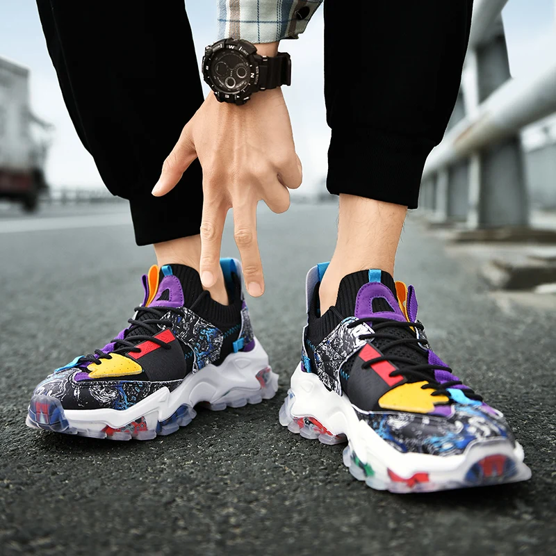 Shoes men Sneakers Male casual Mens tenis Luxury shoes Trainer Race Breathable fashion loafers running for |
