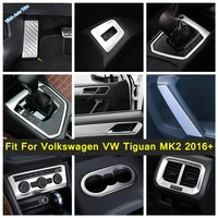 stainless steel interior fit for volkswagen vw tiguan mk2 2016 2022 door bowl water cup holder footrest pedal cover trim