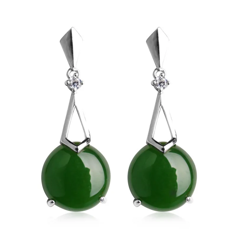 

2020 New Earings Fashion Jewelry With Natural Hetian Jade Earrings For Manufacturer Wholesale Korea Russia With Certificate