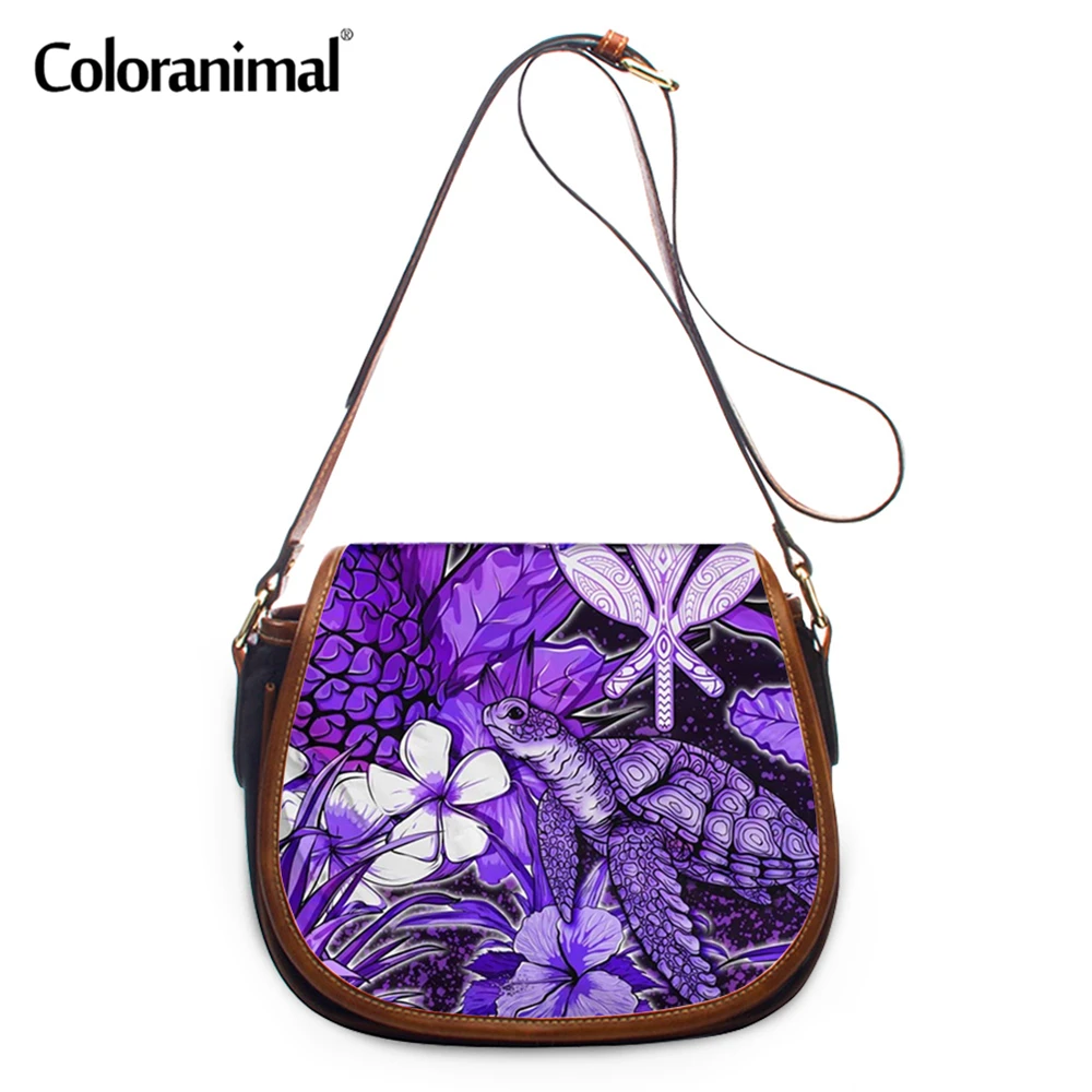 Женская полинезийская сумка-мессенджер из искусственной кожи с принтом в виде