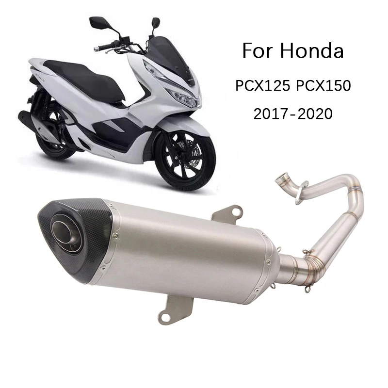 

For Honda PCX150 PCX125 2017-2020 Motorcycle Exhaust System Header Link Pipe Slip On 51 mm Muffler Removable DB Killer Escape