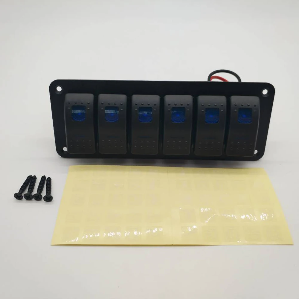 Лодочный кулисный переключатель панель выключатель + морской 12 24 В