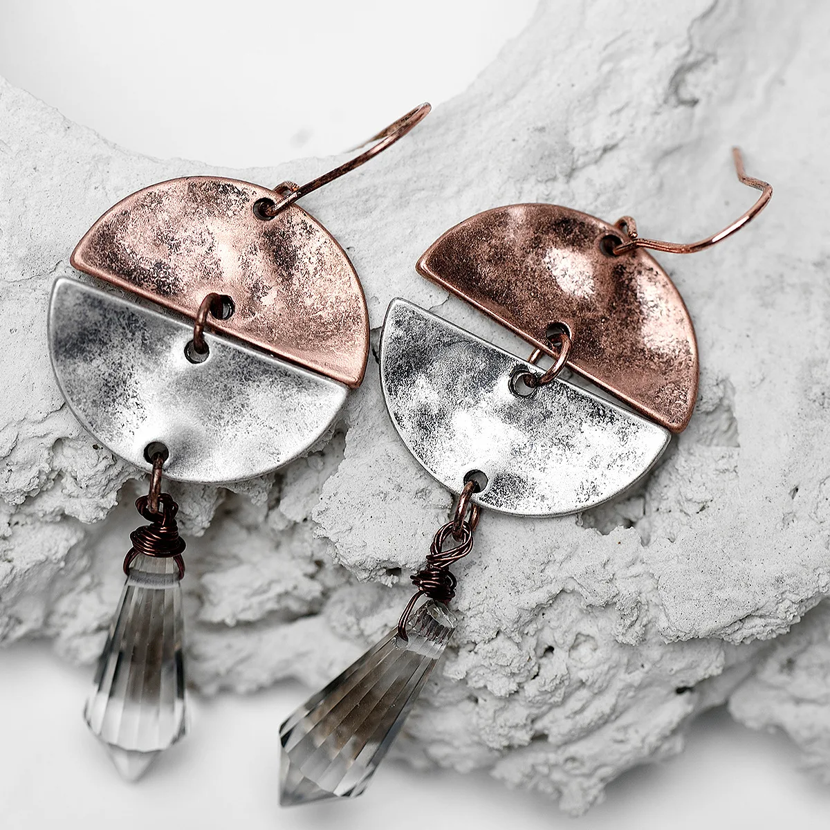 Креативный дизайн Boho винтажные серьги для женщин девушек полумесяц металл