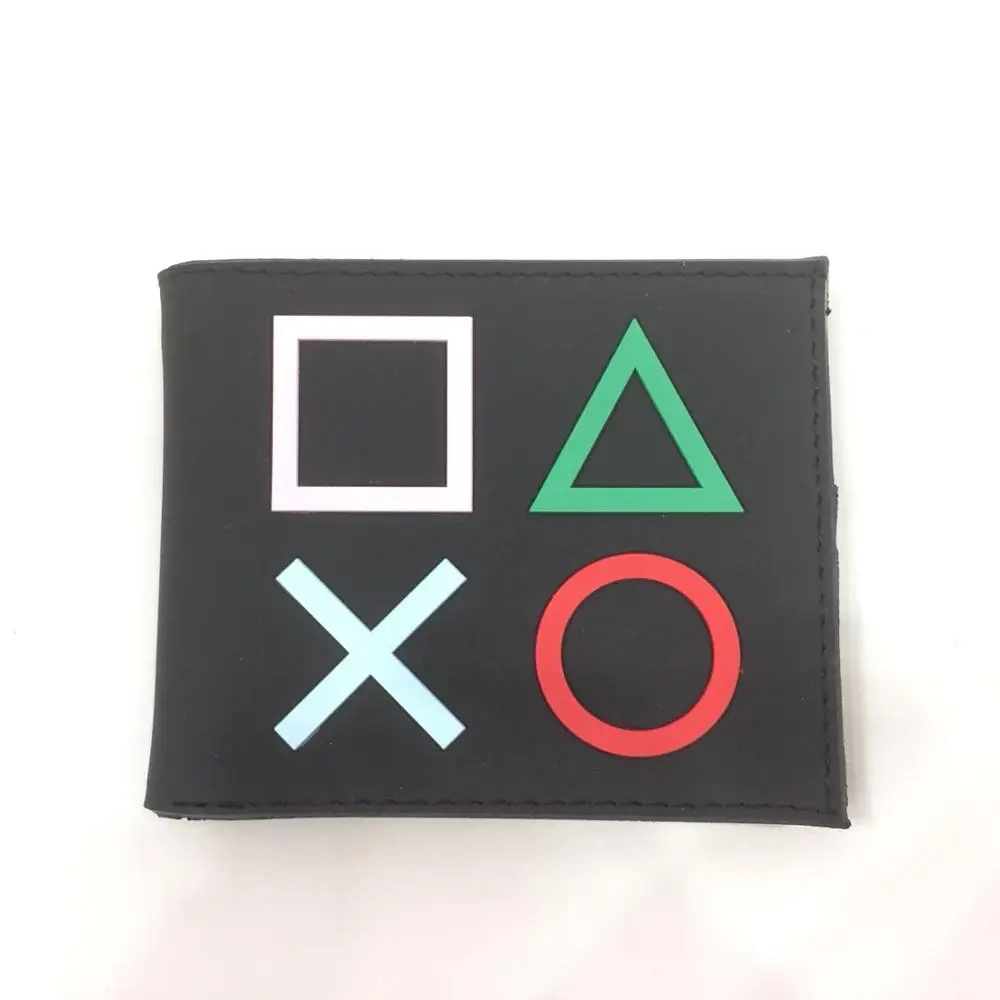 Горячие 3D дизайн игры кошелек аниме мультфильм Playstation кошельки из ПВХ для студентов мальчик девочка деньги монета держатель короткий кошелек - Цвет: L