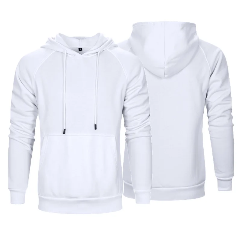 Mens Color Hooded Sweatshirts Hip Hop Hoodie Men Fashion Top Thick Winter Warm Fleece High Street Solid | Спорт и развлечения