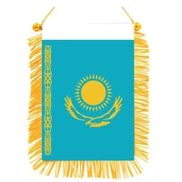 xvggdg 1015cm kazakhstan flag mini double sided printed blackout cloth hanging national flag