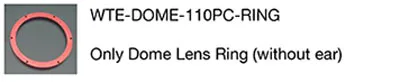 Only Ring no ear 1 шт. ROV 110 мм оптика купольная фотография карданный PTZ камера мяч люк Крышка 1000 м доказательство давления для RC подводный робот - Цвет: Only Ring no ear