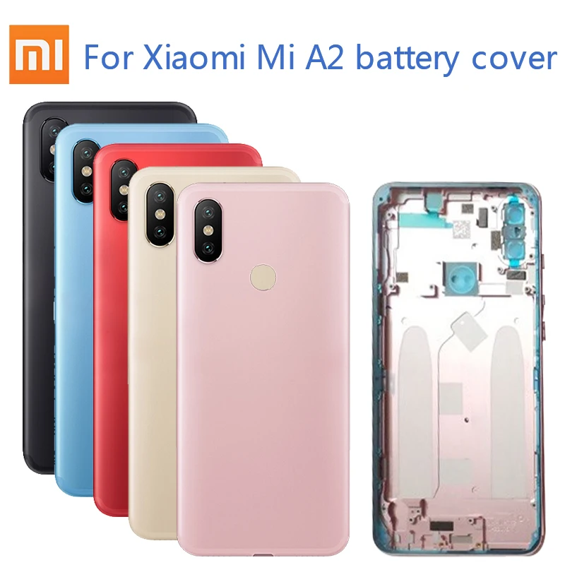 Задняя стеклянная крышка для Xiaomi Mi A2/Mi A2 Lite замена задней крышки miA2/mi чехол