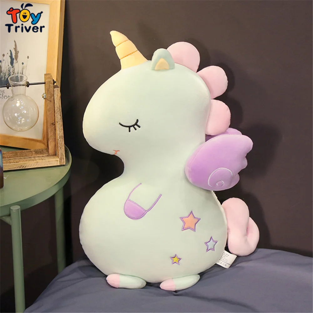 

Unicorn Stuffed Animal Doll Plush Toy Triver Baby Kids Girl Lucky Gift Children's Toy Sofa Pillow Cushion Home Decoration