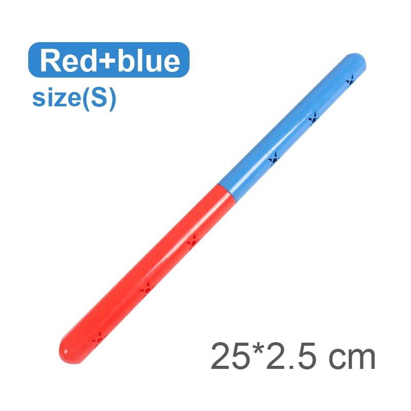 Red Blue S Ruizhi 2 шт./компл. детей звук гимнастические палки батон детское снаряжение для фитнеса детский сад деятельности на открытом воздухе спортивные игрушки RZ1127 - Цвет: Red Blue S