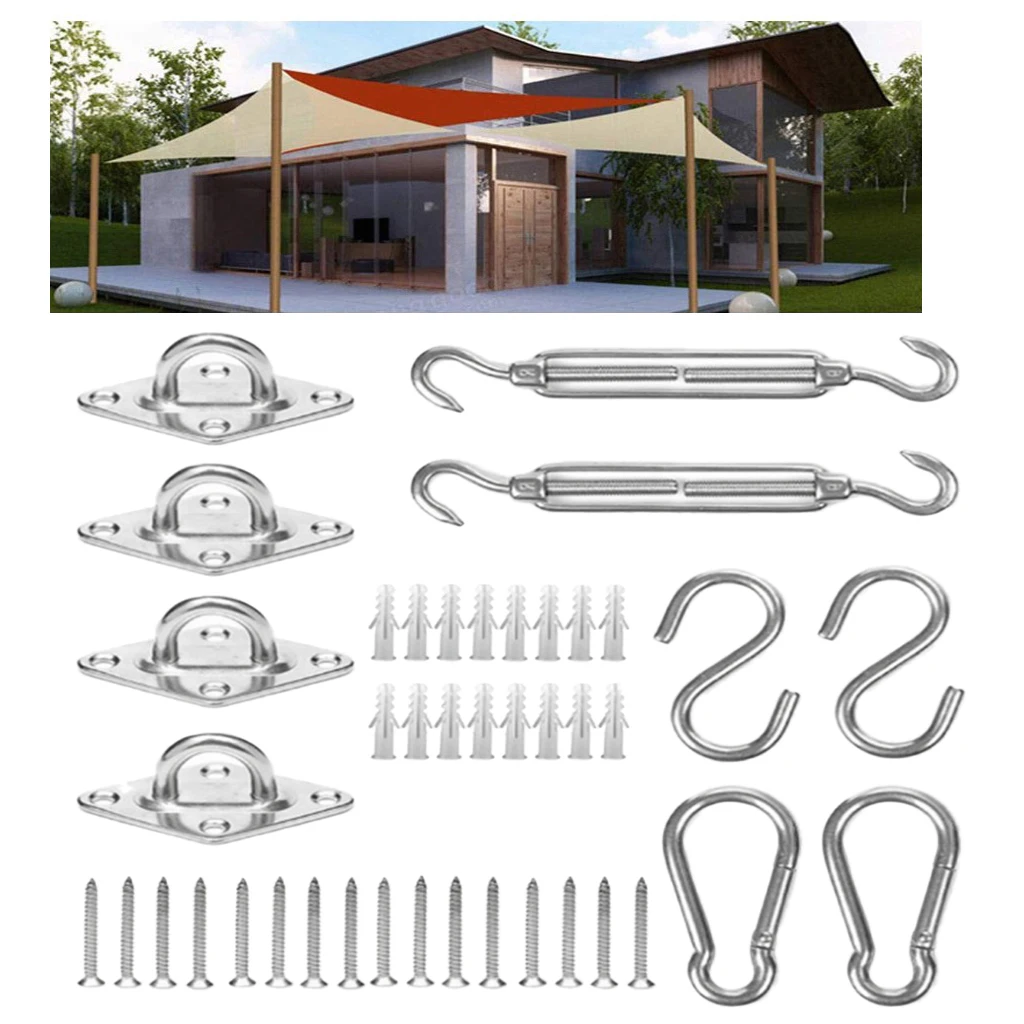 Тент парус аппаратный комплект для прямоугольника + квадратный сверхмощный