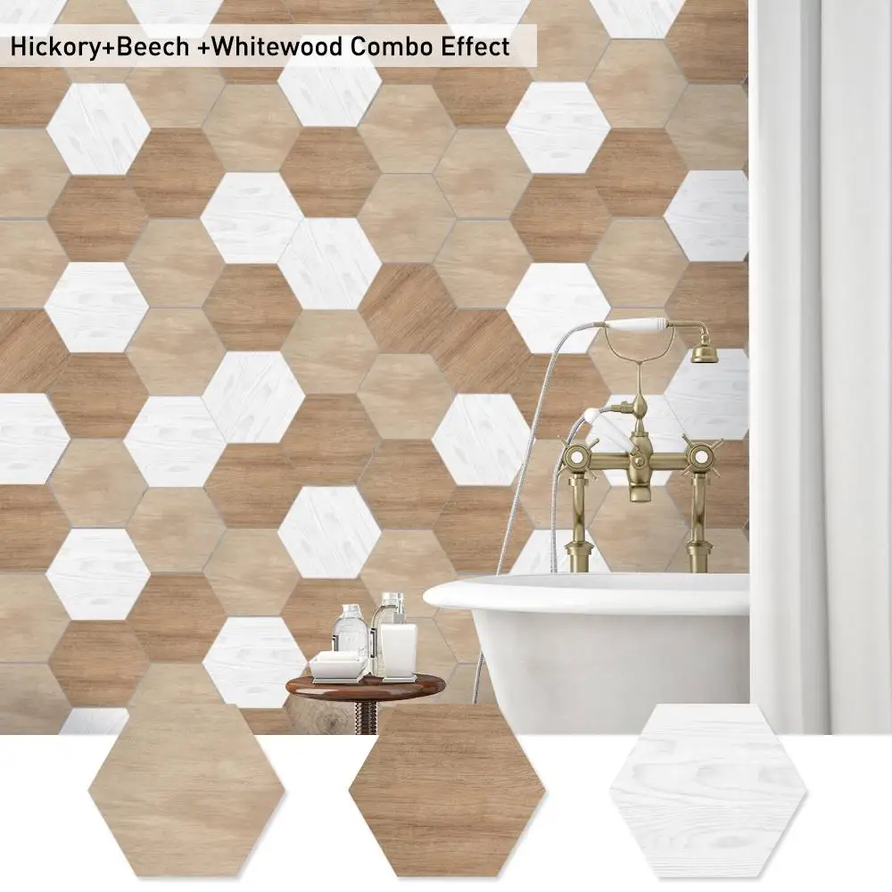 Водостойкая самоклеящаяся Шестигранная наклейка на пол s обои кухонная Наклейка