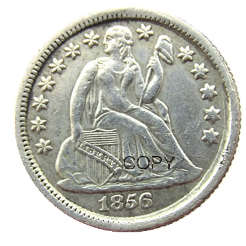 

US Liberty Seated Dime 1856 P/S Silver Plated Copy Coins