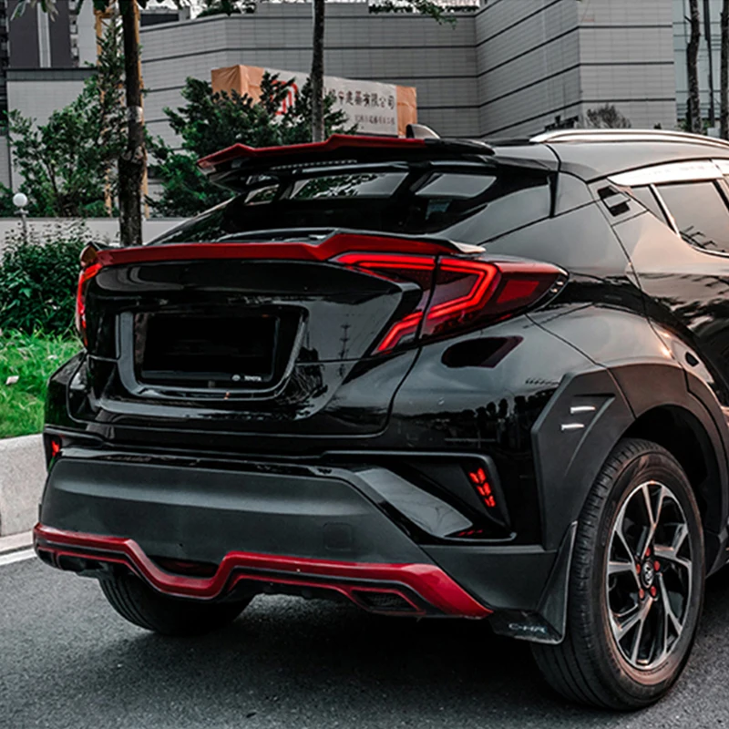 Задний спойлер багажник крыло, крышка для Toyota CHR аксессуары вождение автомобиля потока задний спойлер для Toyota C-HR