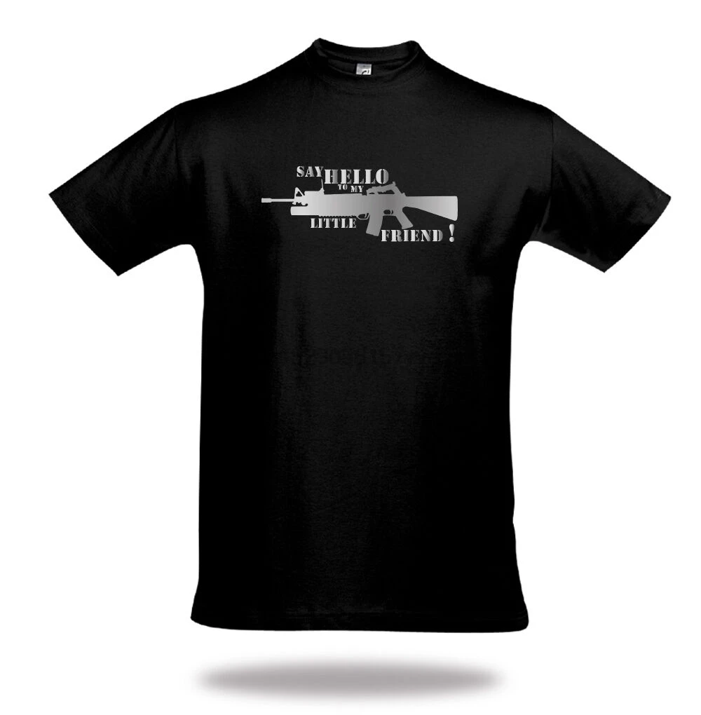 Скажите Привет моему маленькому малышу футболка из культа гангстера скажите мне